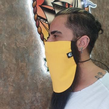 Sakal Baba Sarı Sakal Maskesi XL