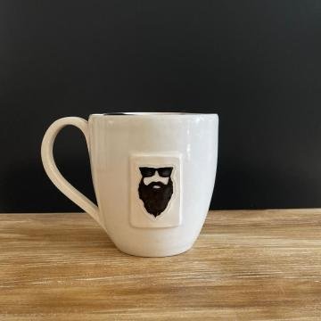 Sakal Baba Seramik Konik Kupa Bıyık Korumalı