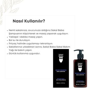 Sakal Şampuanı Gece Yarısı Mavisi