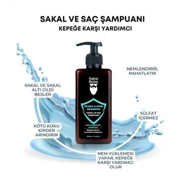 Sakal ve Saç Şampuanı Kepeğe Karşı Yardımcı