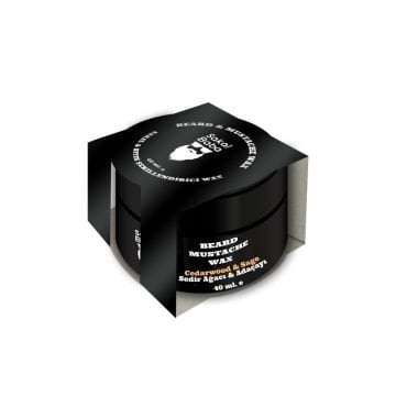 Sakal ve Bıyık Şekillendirici Wax Sedir Ağacı ve Adaçayı