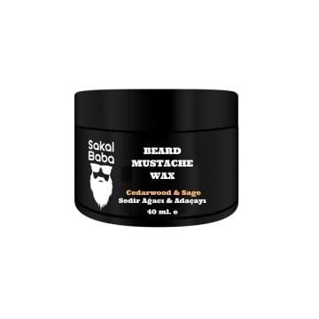 Sakal ve Bıyık Şekillendirici Wax Sedir Ağacı ve Adaçayı
