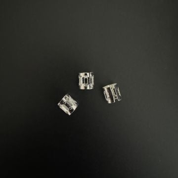 Sıkıştırmalı Sakal Boncuğu Gümüş Renkli SB146