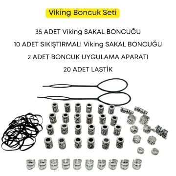 Sakal Boncuğu Viking Sakal Boncuğu 45 adet