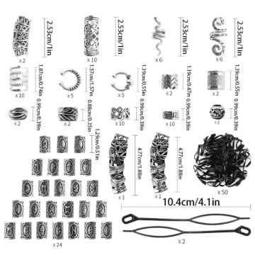 Sakal Boncuğu Viking Sakal Boncuğu 100 adet