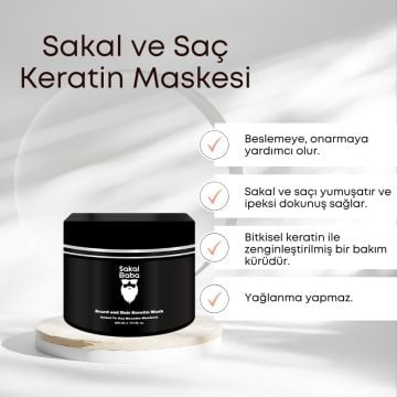 Sakal Baba Sakal ve Saç Keratin Maskesi