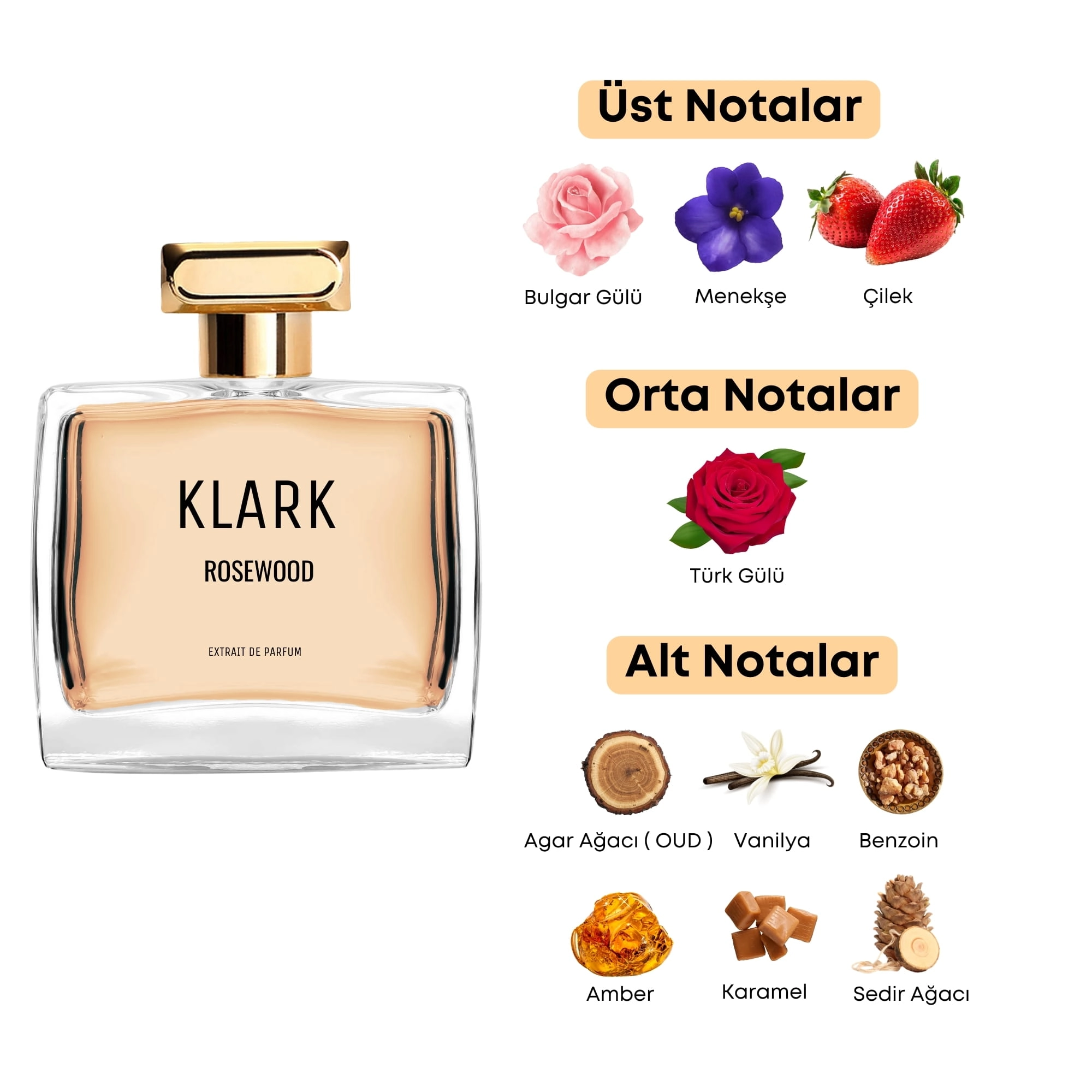 Klark Rosewood - 50 ml Extrait De Parfüm