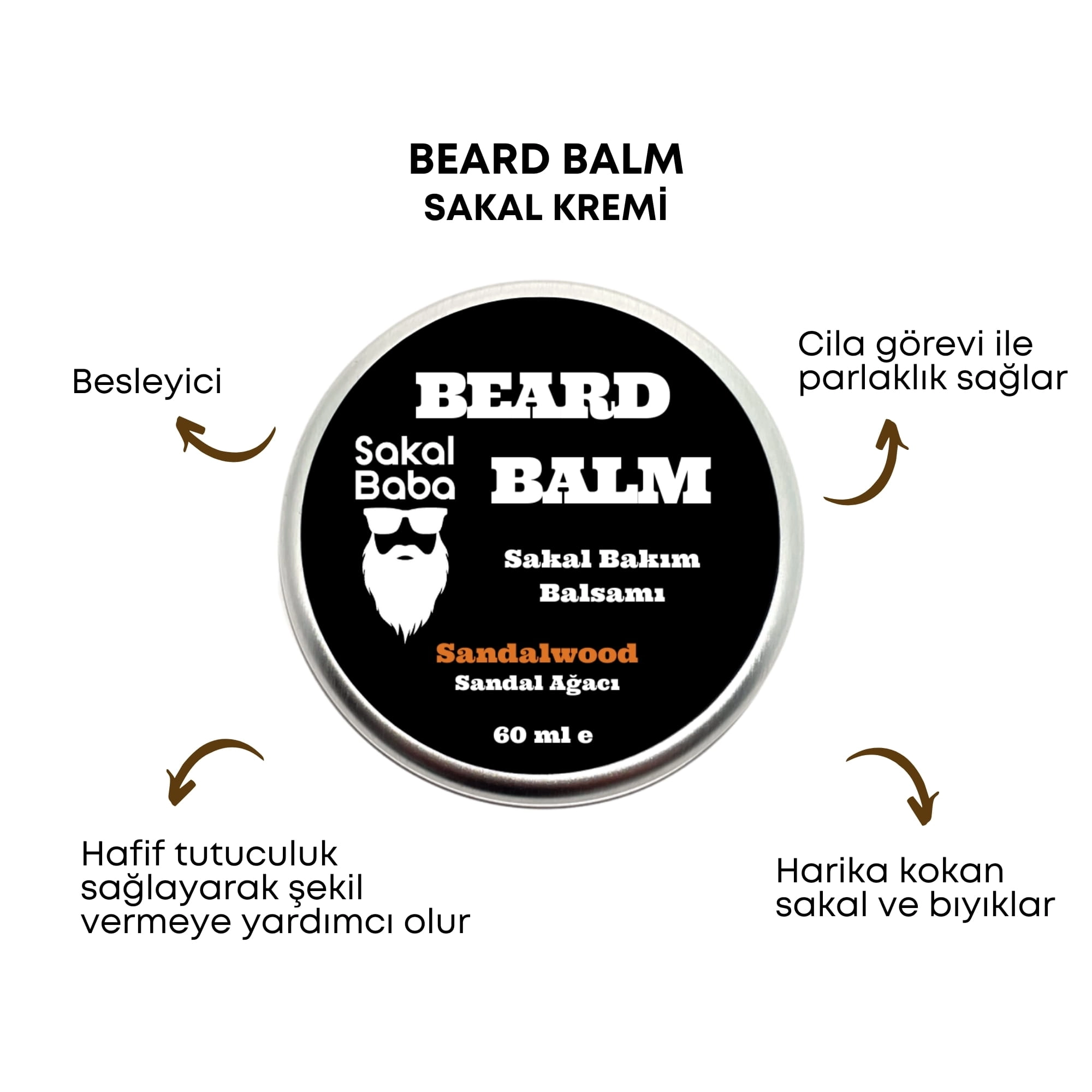 Sakal Baba Beard Balm Sakal Kremi Sandal Ağacı