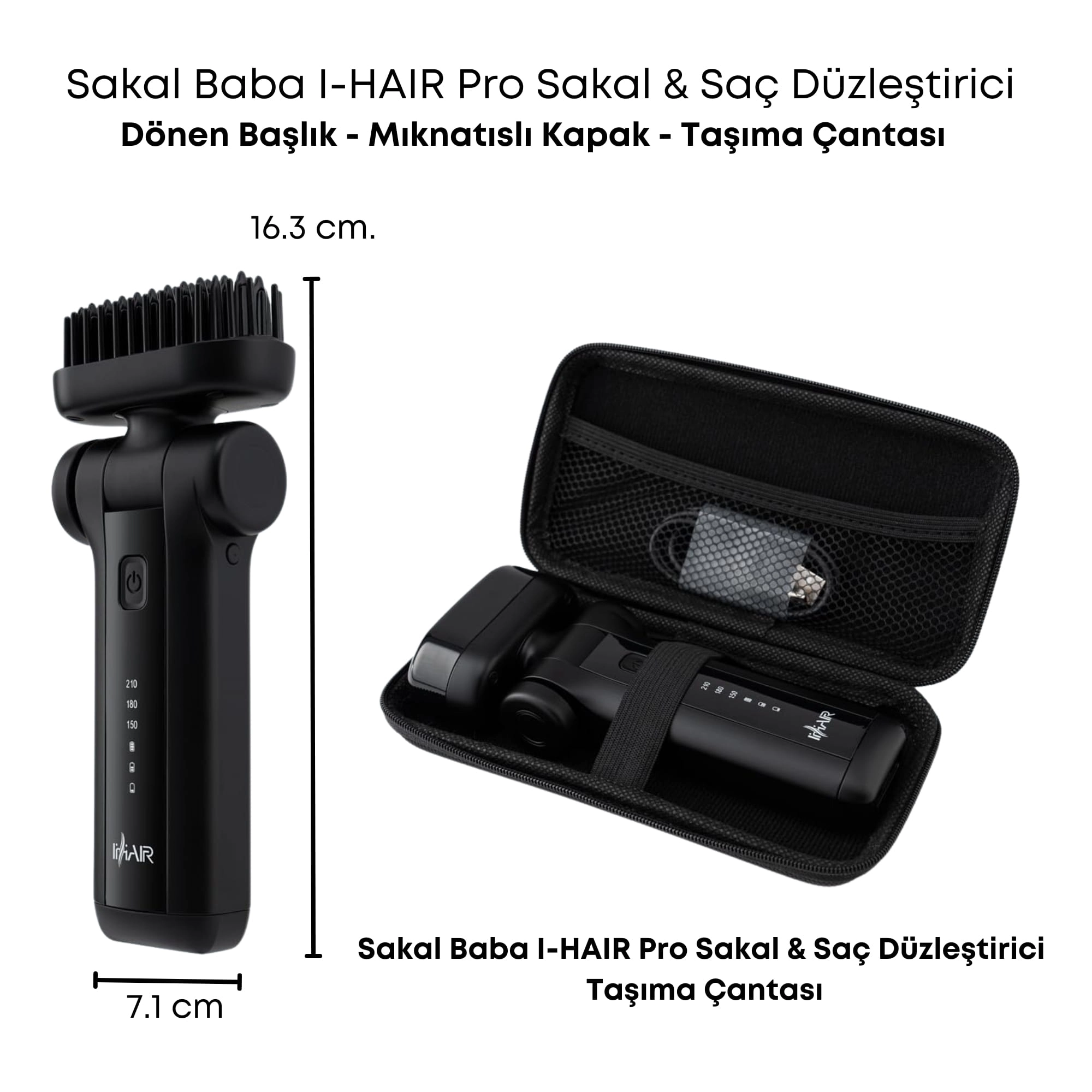 Sakal Baba I-HAIR Pro Sakal ve Saç Düzleştirici Tarak
