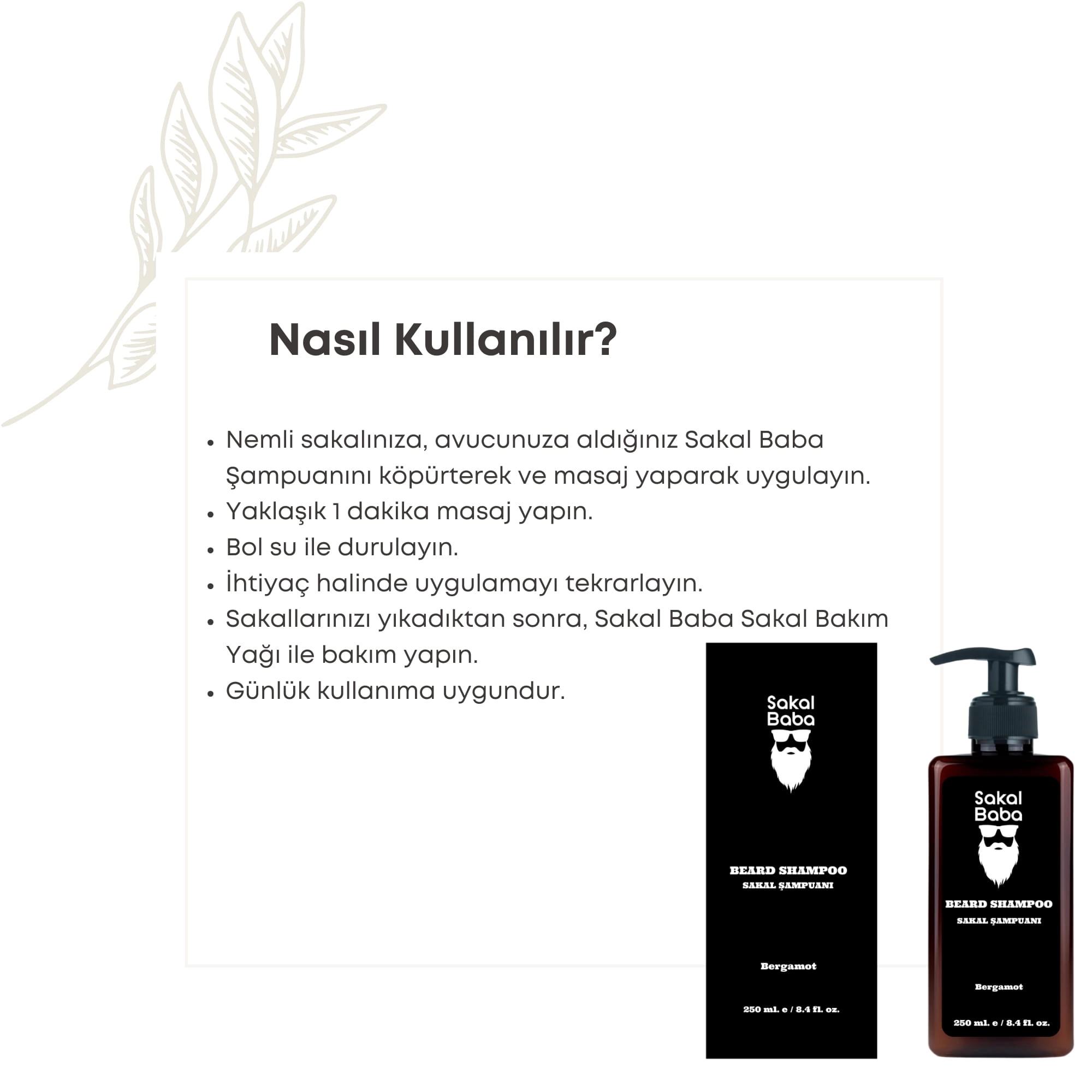 Sakal Şampuanı Bergamot
