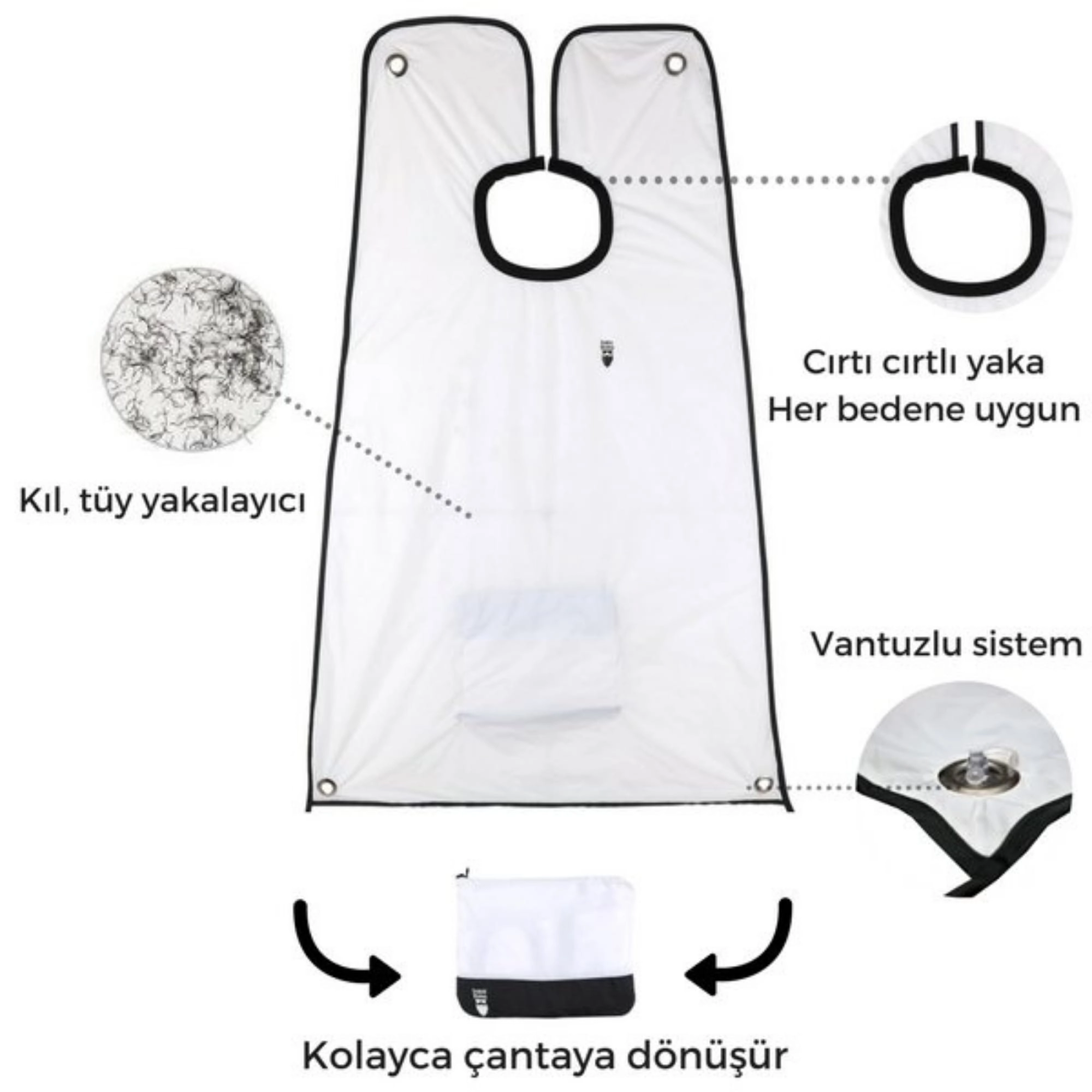 Tıraş Önlüğü Beyaz