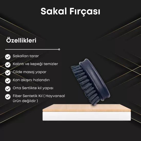 Sakal Fırçası | Günlük Tarama ve Masaj Desteği