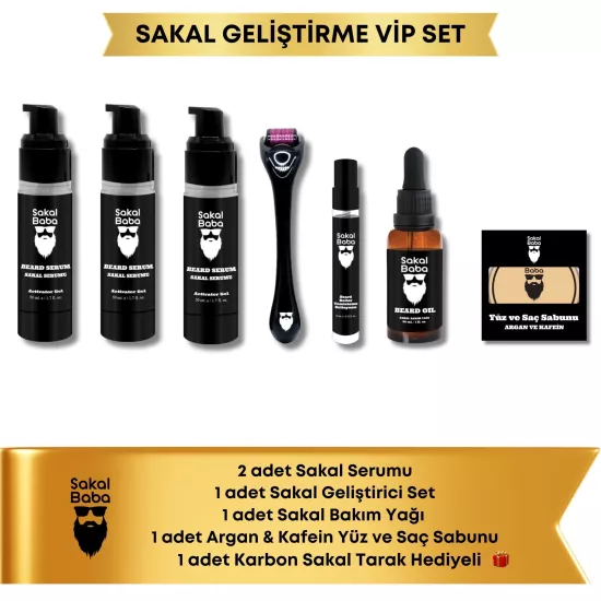 Sakal Geliştirme Vip Set | Sakal Çıkarmaya Yardımcı Set