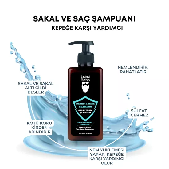 Sakal ve Saç Şampuanı | Kepeğe Karşı Yardımcı Temizlik